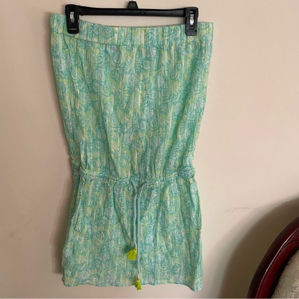 Vineyard Vines Mint Green & Aqua Paisley Swim Coverup